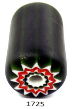 THE LOG Hunter Green Centerpiece Chevron African Trade Bead  1725  BN 11a picture