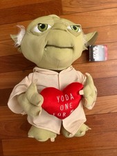 Star Wars Yoda 20” Valentine Plush Gemmy Yoda One For Me Heart Jedi Greeter NEW picture