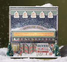 Anthropologie Emily Taylor Light-Up Holiday House Movie Theatre Snowglobe Cinema picture