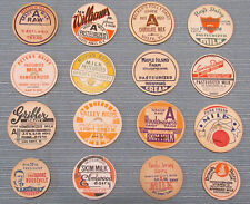 Lot of 16 Vintage Milk Dairy Bottle Caps all Different Lot J picture