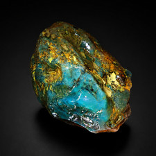 Pure Natural Clear Sky Blue Green Dominican Amber Stone Specimen 54mm 34.1g picture