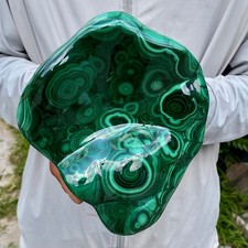 5.4LB TOP Natural Malachite crystal quartz Mineral specimen Reiki gem picture