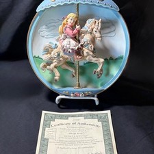 🚨 VINTAGE Bradford Exchange Carousel Daydreams