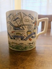 Burgess and Leigh  Farmers Arms  RARE Antique Jumbo Mug 4 Inch picture