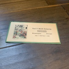 1929 PAUL F. BEICH CO. BLOOMINGTON, ILL. Ink Blotter 75th Anniversary picture