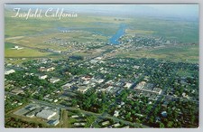 Helicopter View of Fairfield CA California Postcard 1960s Unposted picture