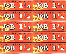 10x Job 1 1/4 Rolling Papers Orange Red 100% Authentic *Great Price*USA Shipped* picture