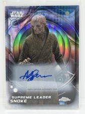 2026 Topps Chrome Star Wars Supreme Leader Snoke Auto #102 Andy Serkis  picture
