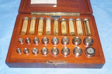 33 Pieces Machinist Set of  Van Keuren Measuring Rolls In Wooden Case .050