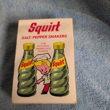 Vintage Squirt Salt and Pepper Shakers New in Open Box picture