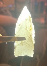 Awesome Authentic Quartz Paleo, Early Archaic Lanceolate Quartz Arrowhead picture
