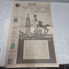 New York Times April 23 2006 Empire State Building 75th Anniversary Newspaper picture