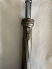 RARE Vintage  Antique Art Deco Bullet Flashlight Homart Torpedo Chrome Brass picture