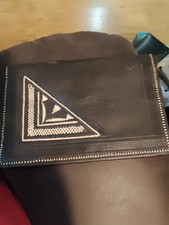 Vintage 1943 North Africa Clutch Purse WWII Souvenir Leather Inscribed Militaria picture