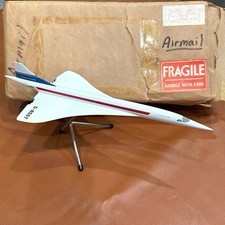Vintage Concorde G-BSST Supersonic Airliner Model Airplane with Metal Stand 12