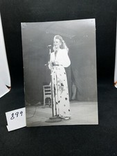7 3/4 X 5 3/4 BLACK & WHITE PHOTO OF A SINGER IN picture