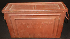 WWII US Army Navy AMMUNITION CHEST CAL .30 Type T4 Early War Red Oxide Primer picture