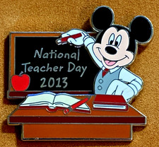 DISNEY WDW 2013 NATIONAL TEACHER DAY FEATURING MICKEY MOUSE LE 500 PIN picture