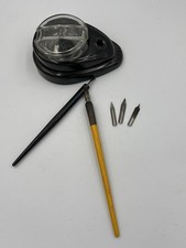 ESTERBROOK Dipless INKWELL W/Pen & TIPS Made In The USA 1950’s Vintage picture