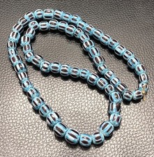 Vintage Venetian Style Chevron Beads 10.mm genuine, string picture