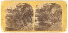 MICHIGAN STEREOVIEW - Pictured Rocks - Amphitheatre - Crater & Bill 1860s picture