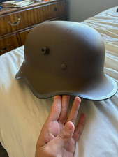 WW1 Imperial German M1917 Stahlhelm helmet, cut-outs picture