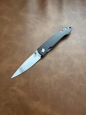 Rare Vintage William Henry T-10 Lancet Carbon Fiber ATS-34 Folding Knife picture