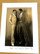 Jacques Straesslé Signed Silver Gelatin Print – Wynton & Branford Marsalis picture