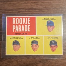 1962 Topps High # #596 Rookie Parade Infielders Allen Rollins Linz Pepitone picture