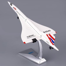 1/168 Concorde Supersonic Airliner Model - Diecast Toy Airplane with Sounds & picture
