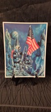 1966 W.C. Jones Lenticular 3D Picture - Astronaut planting flag-10