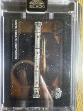 Darth Maul's Lightsaber Topps Chrome Black 11/25 Star Wars picture