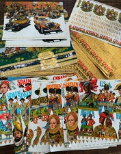 Vintage Canadian Club Whiskey Holiday Gift Box Wrapping Paper 1970’s Colorful picture