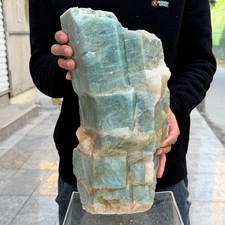 28.54LB Natural Bamboo Joint Aquamarine Rough Crystal Gemstone Mineral Specimen picture