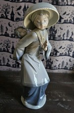 Lladro Chinese Lady With Baby On Her Back #5123 picture