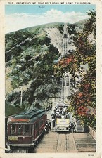 Postcard CA: Great Incline, Mt. Lowe, California WB Posted 1932 picture