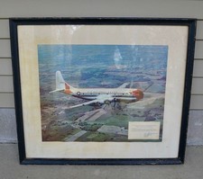 Vintage 1960's Air National Guard Framed Print Boeing C-97A Stratofreighter picture
