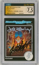 CGC SS 7.5 AD&D TSR 1991 Art Card SIGNED Jeff Easley & Grubb ~ Unearthed Arcana picture