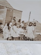 Antique Nome Alaska Photo Native Children School Group Early 1900s #2 picture