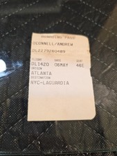 Vintage Laguardia Boarding Pass picture