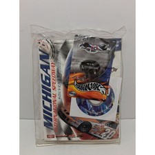 2001 Michigan International Speedway Souvenir Program NASCAR Hot Wheels Car CD picture