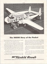 1946 Fairchild Aircraft C-82 Packet Cargo Plane Vintage Magazine Ad Print picture