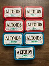 Lot of 7 Altoids Peppermint Wintergreen Empty Tins Crafting & Art picture