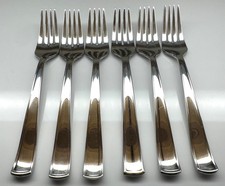 SILVERWARE ~ WILLIAMS SONOMA ~ MONACO  ~ Lot of ( 6 ) DINNER FORKS  ~ 7 3/4