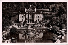 1953 Schloss Linderhof Palace Germany RPPC Real Photo Postcard picture