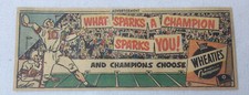 small 1951 Wheaties ad ~ FOOTBALL What Sparks A Champion picture