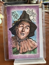 2006 Breygent Wizard of Oz Scarecrow Brian Kong 1/1 Original Sketch Card picture