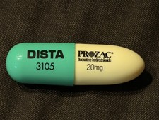 pharmaceutical drug rep collectibles Prozac Highlighter Pill Shape Novelty picture