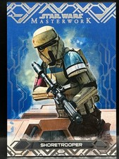 2017 Topps Star Wars Masterwork SHORETROOPER #37 BLUE PARALLEL picture
