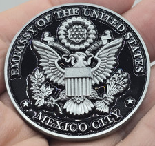 Super Rare  Embassy of the United States in Mexico City Challenge Coin picture